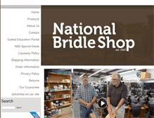 Tablet Screenshot of nationalbridle.com